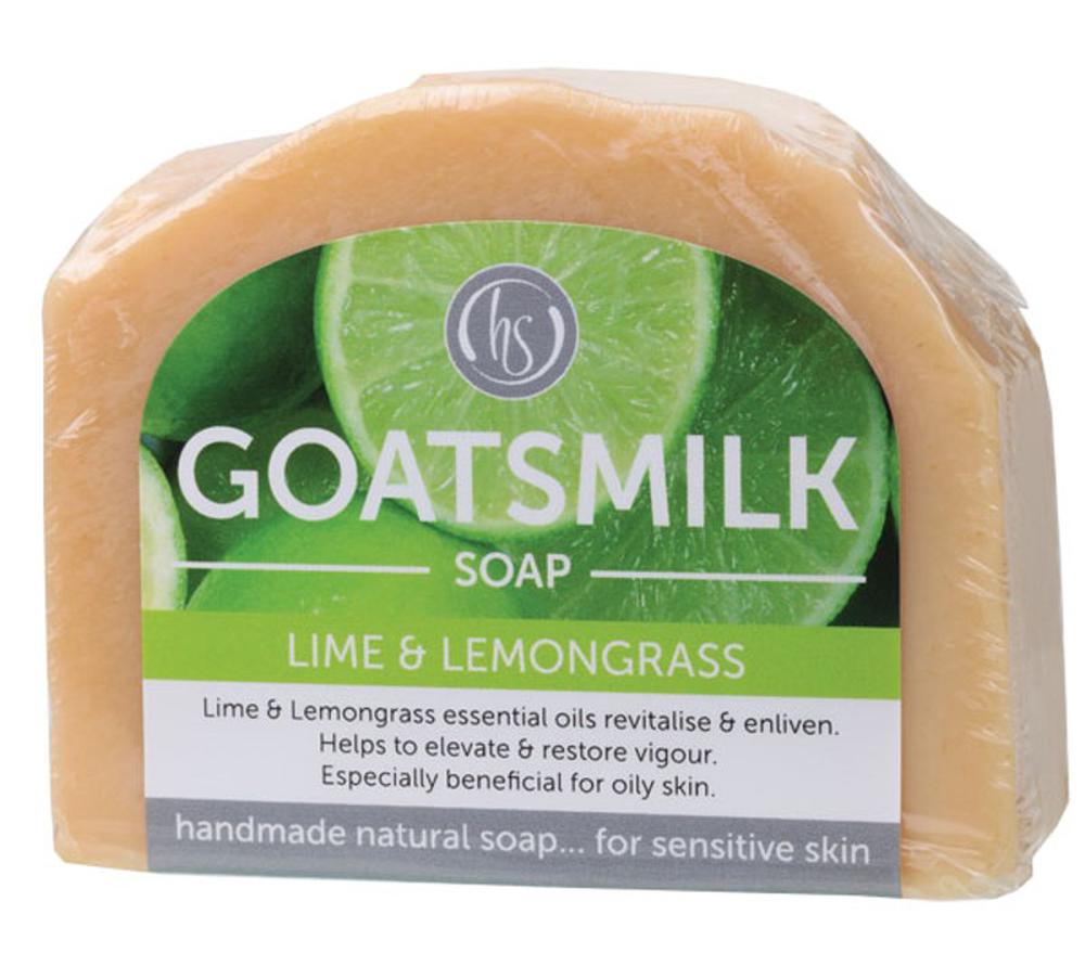 Goat's Milk Soap (Lime & Lemongrass) - 140g, 9343334000027