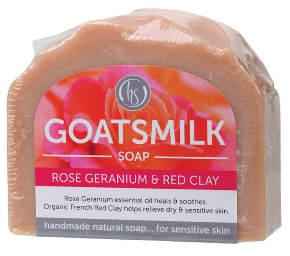 Goat's Milk Soap (Rose Geranium) - 140g, 9343334000058