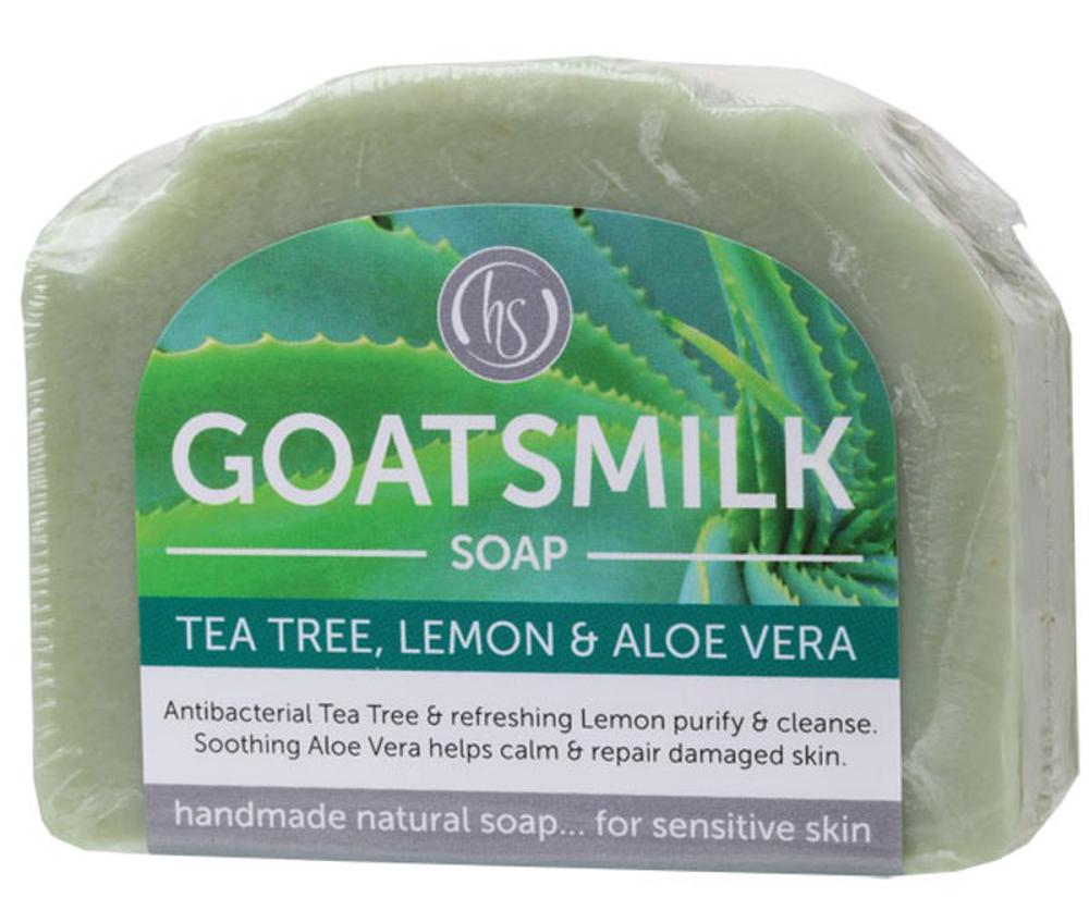 Goat's Milk Soap (Tea Tree & Lemon) - 140g, 9343334000065