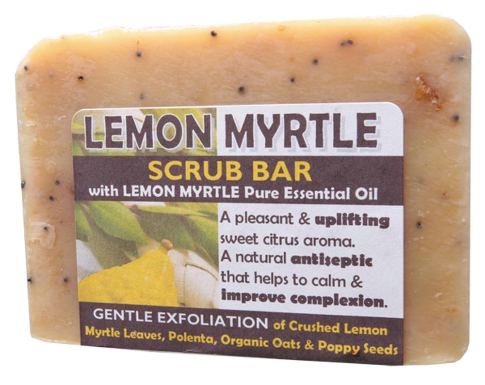 Soap Scrub Bar (Lemon Myrtle) - 140g, 9343334000089