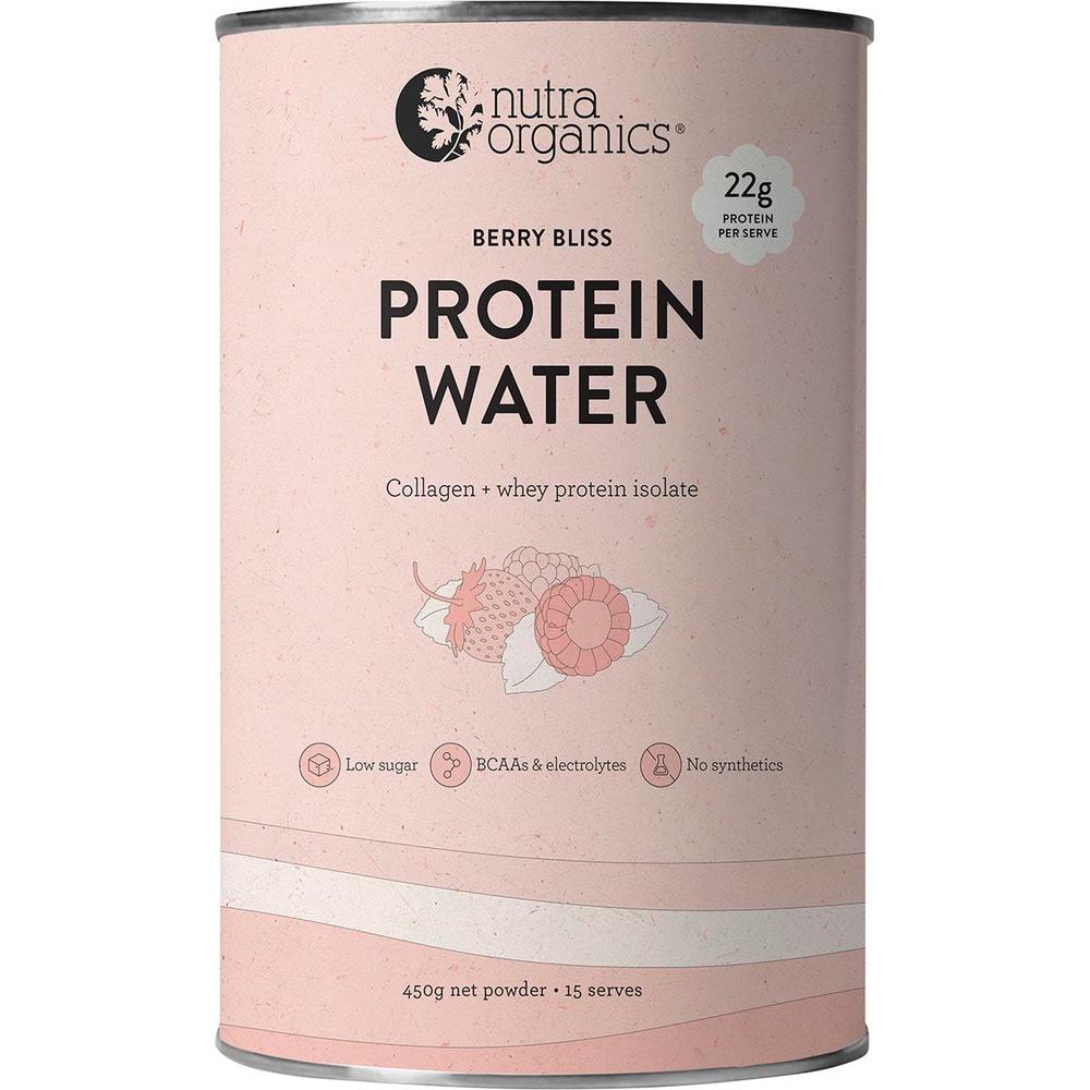 Nutra Organics Protein Water (Berry Bliss) - 450g, 9343723008283