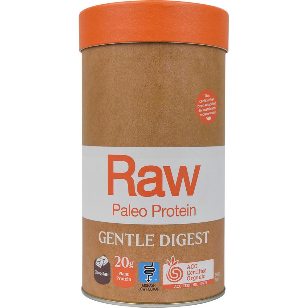 Raw Gentle Digest Paleo Protein (Chocolate) - 500g, 9344060003481