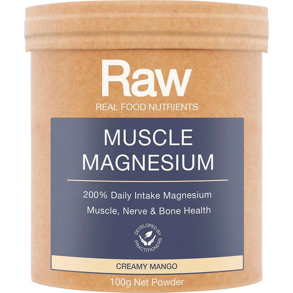 Raw Muscle Magnesium Creamy Mango - 100g, 9344060003863