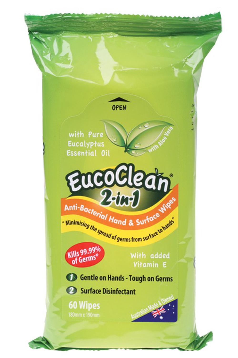 Anti-Bacterial Wipes Hand & Surface With Added Vitamin E, 9344214000038