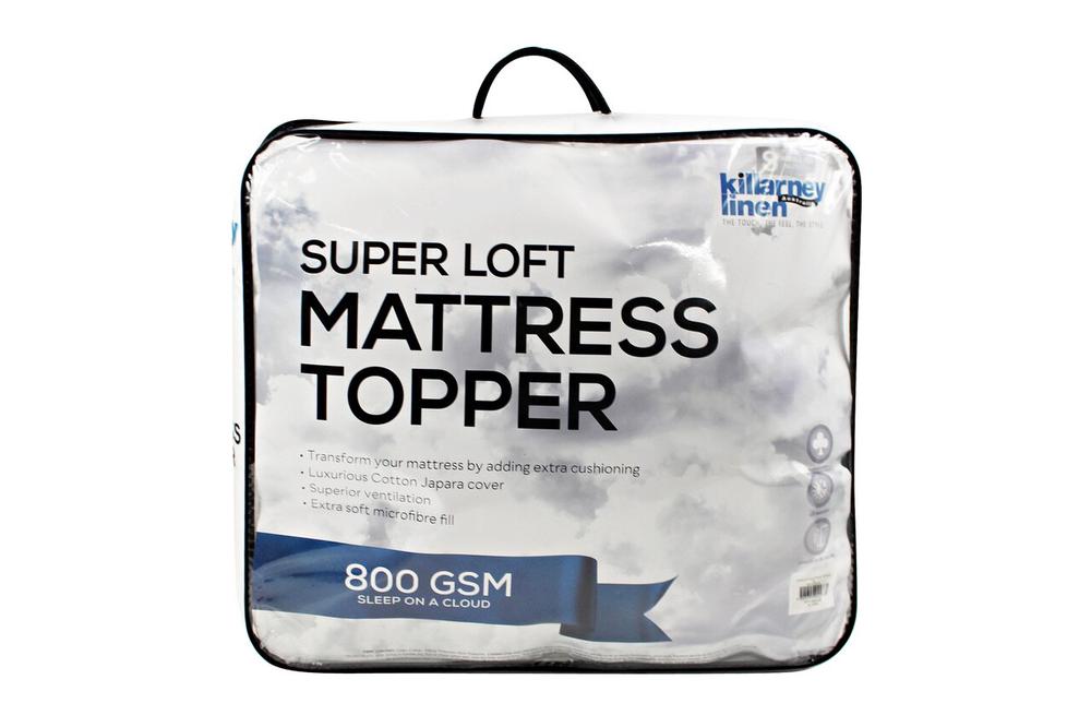 killarney signature queen bed mattress topper