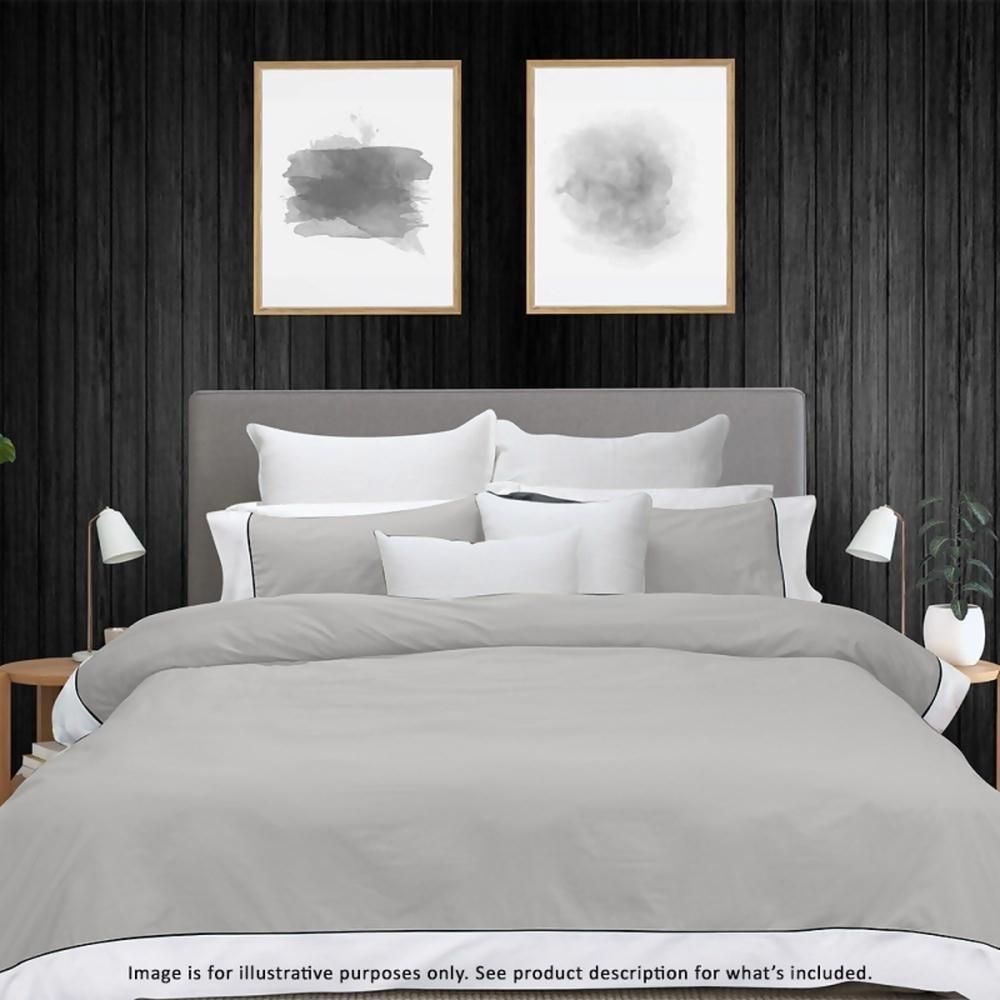 Bas Phillips 250TC Breathe Cotton Quilt Cover Set (Pewter) - Queen by Bas Phillips - ISBN: 9345709092941
