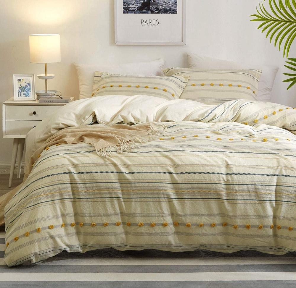 Bas Phillips Capri Cotton Quilt Cover Set (Natural) - Queen by Bas Phillips - ISBN: 9345709114629