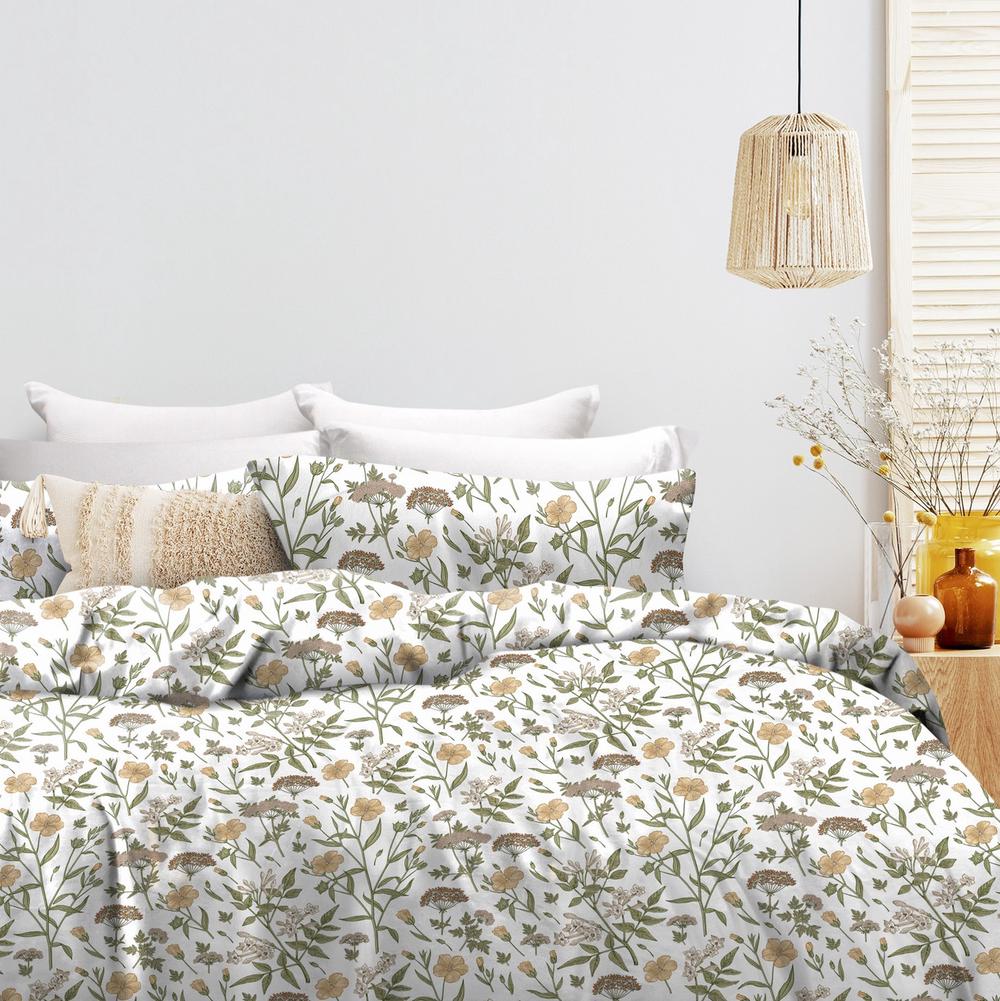 Odyssey Living Thermal Flannel Quilt Cover Set (Botanical) King Buy