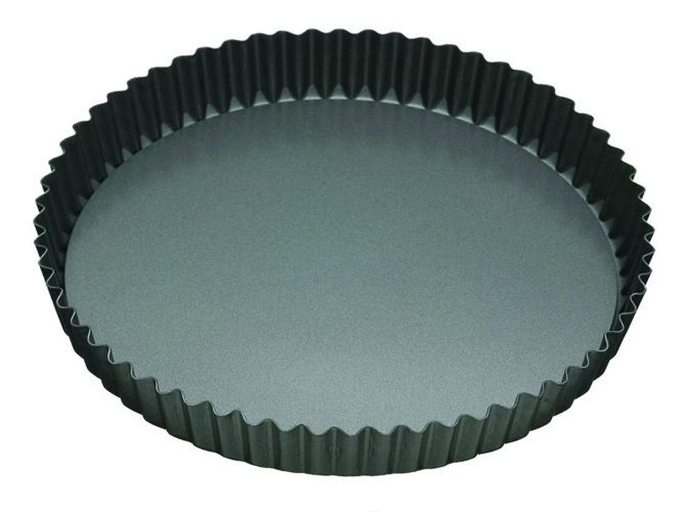 Non-Stick Loose Base Round Flan/Quiche Tin (Black), 9345869163482