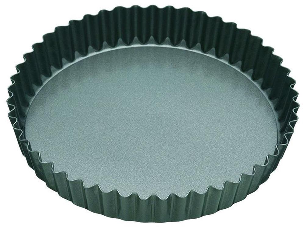 Non-Stick Loose Base Round Flan/Quiche Tin (Black), 9345869163963