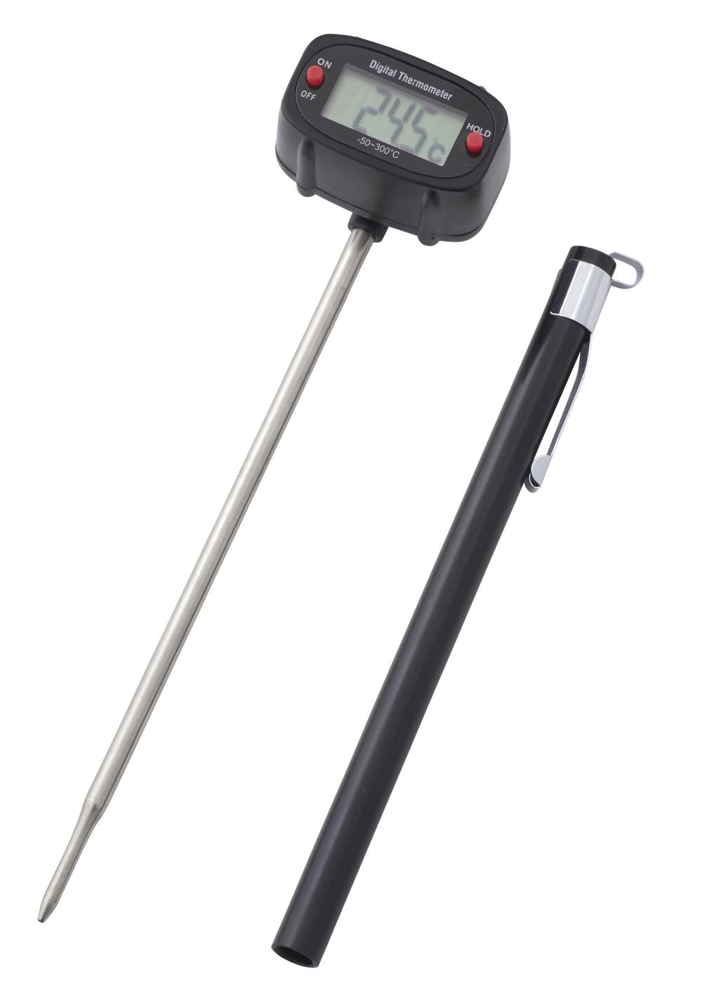 MasterPro Instant Read Digital Thermometer (Black/Silver) 15.5x3