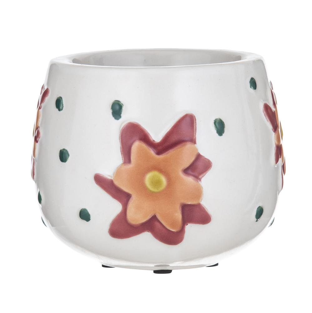 Summi Planter (White/Mustard/Salmon/Fuchsia/Green) - 14x14x11cm, 9345869253237
