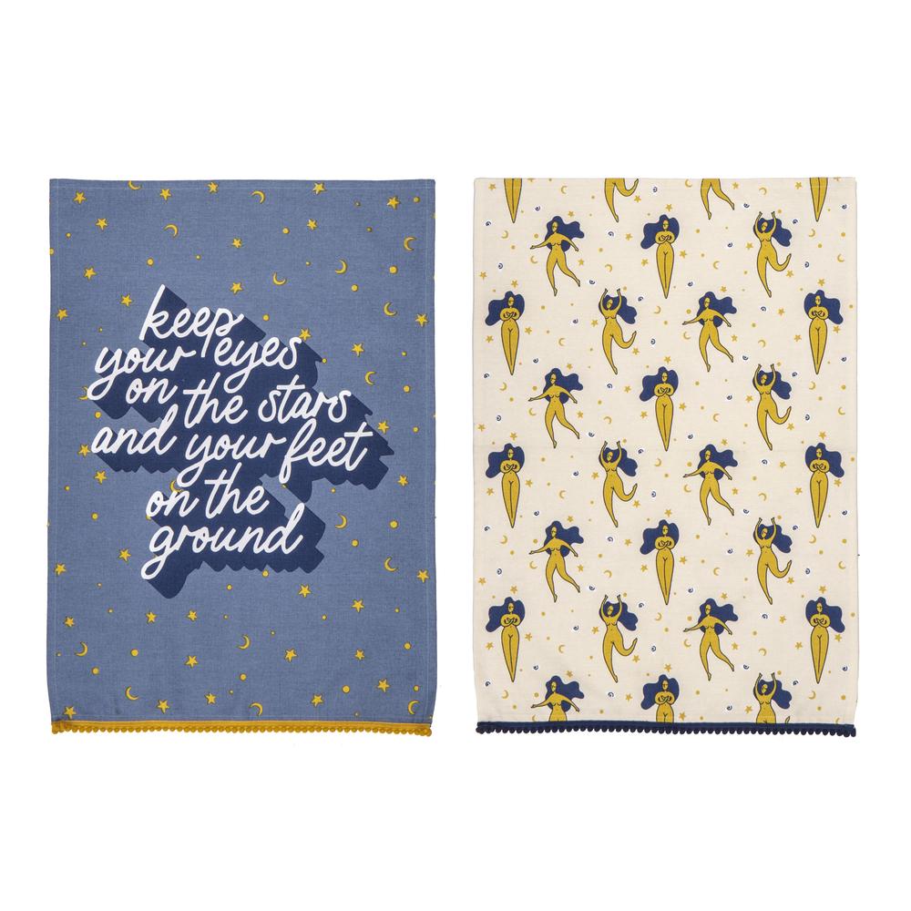 Emporium Tea Towel Set (Eyes on the Stars) - 50x1x70cm, 9345869254029