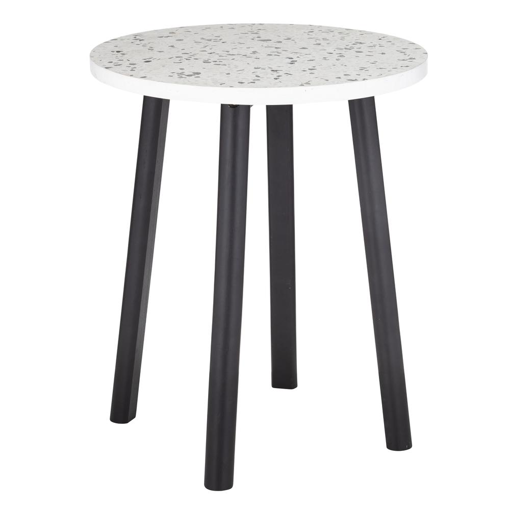 Emporium Letta Side Table (Dark Blue/Black/White) 40x40x50cm Buy