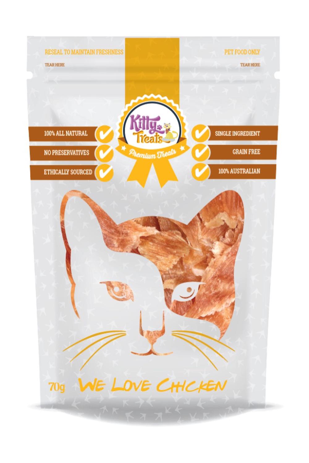 Pooch Treats Kitty Treats Chicken Breast - 75g, 9346986010758
