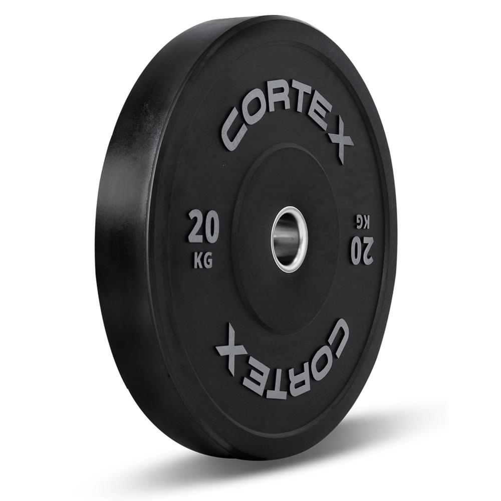 Cortex Black Series V2 Rubber Olympic Bumper Plate, 1 Pack - 20kg/50mm by Cortex - ISBN: 9347166067418