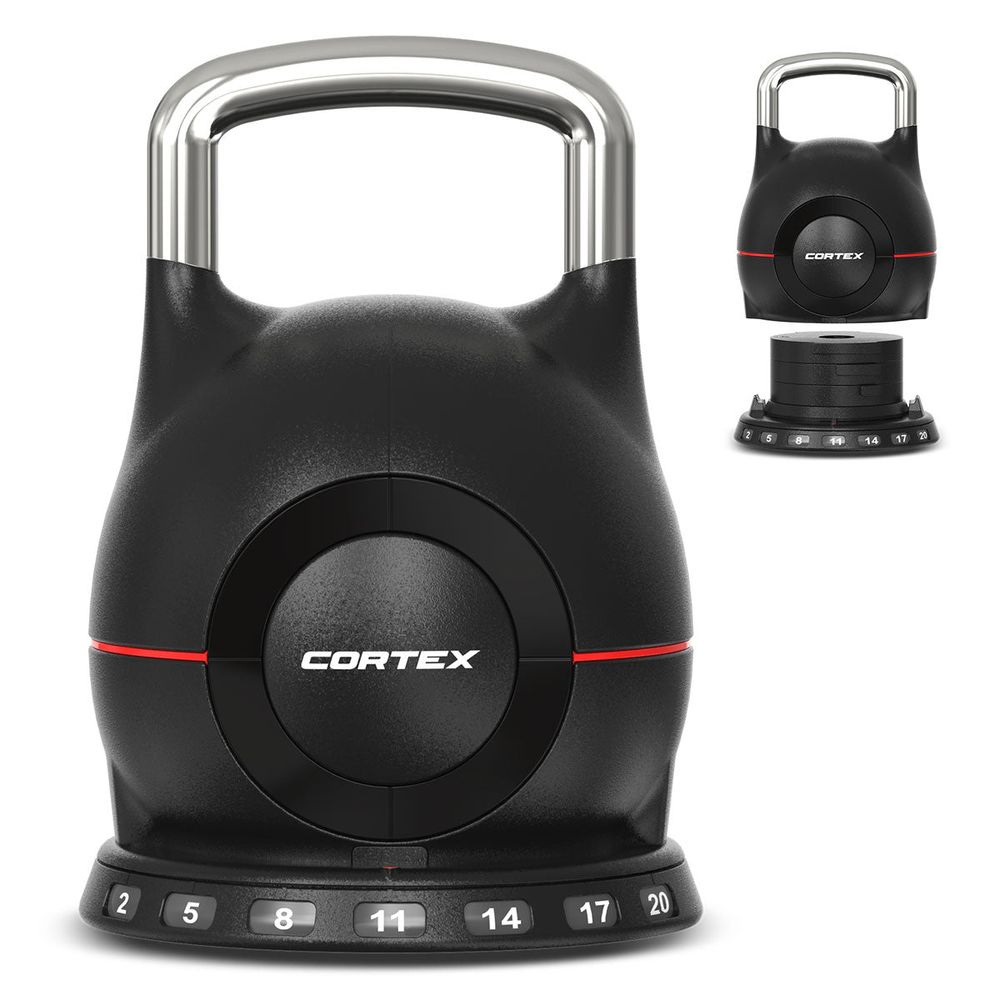 Cortex 7-in-1 RevoLock Quick Adjust 20kg Kettlebell by Cortex - ISBN: 9347166078476