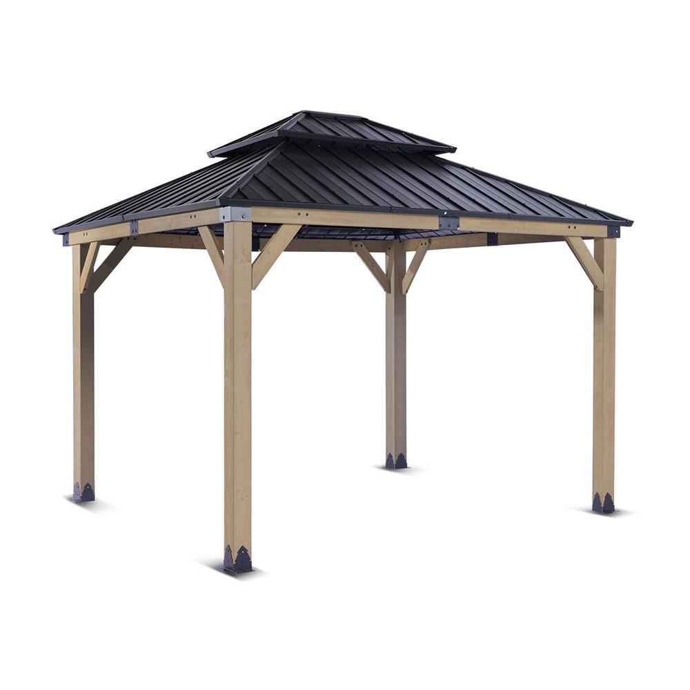 Yardtopia Maryborough Timber & Steel Double Hip Roof Gazebo - 3x3m by Yardtopia - ISBN: 9347166079213