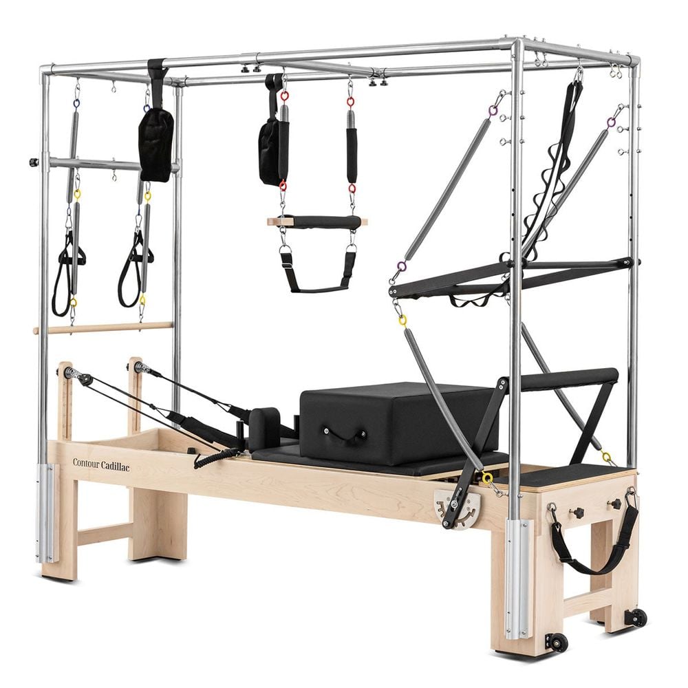 Lifespan Fitness Contour Cadillac Pilates Reformer with Full Trapeze Table (Black) by Lifespan Fitness - ISBN: 9347166081391