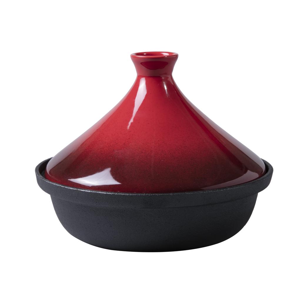 Gourmet Kitchen Cast Iron Tagine (Red), 9347563003019