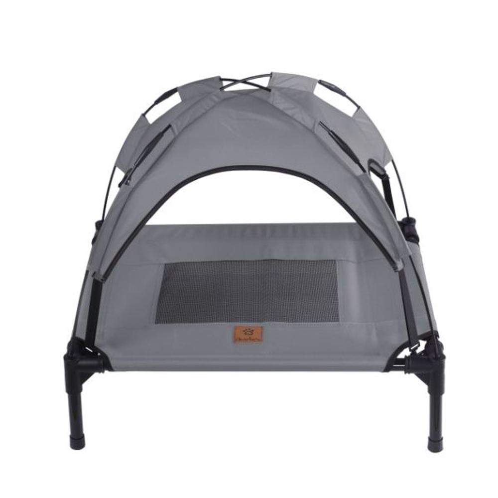 Charlie's Pet Elevated Bed with Tent (Light Grey) Small Buy online