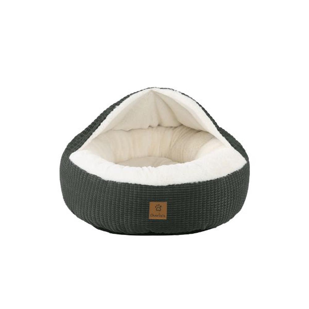 Large hooded dog bed best sale