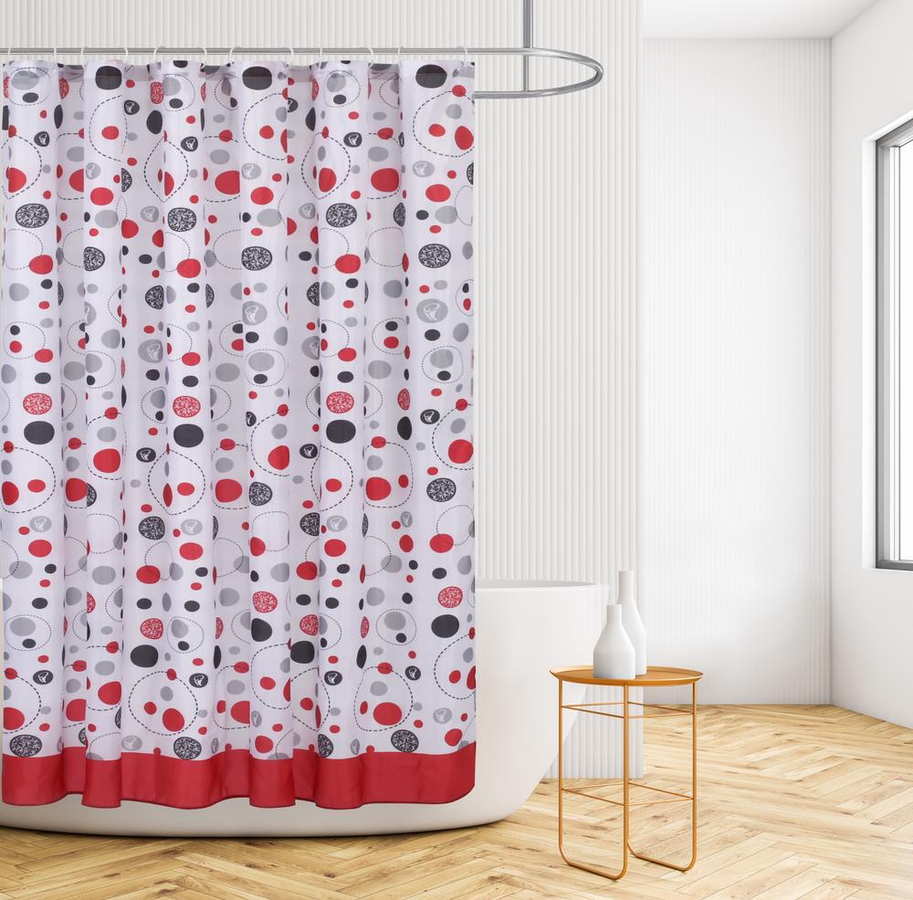 Sherwood Shower Curtain (Multi-Colour Spots) - 180x180cm | Buy online ...