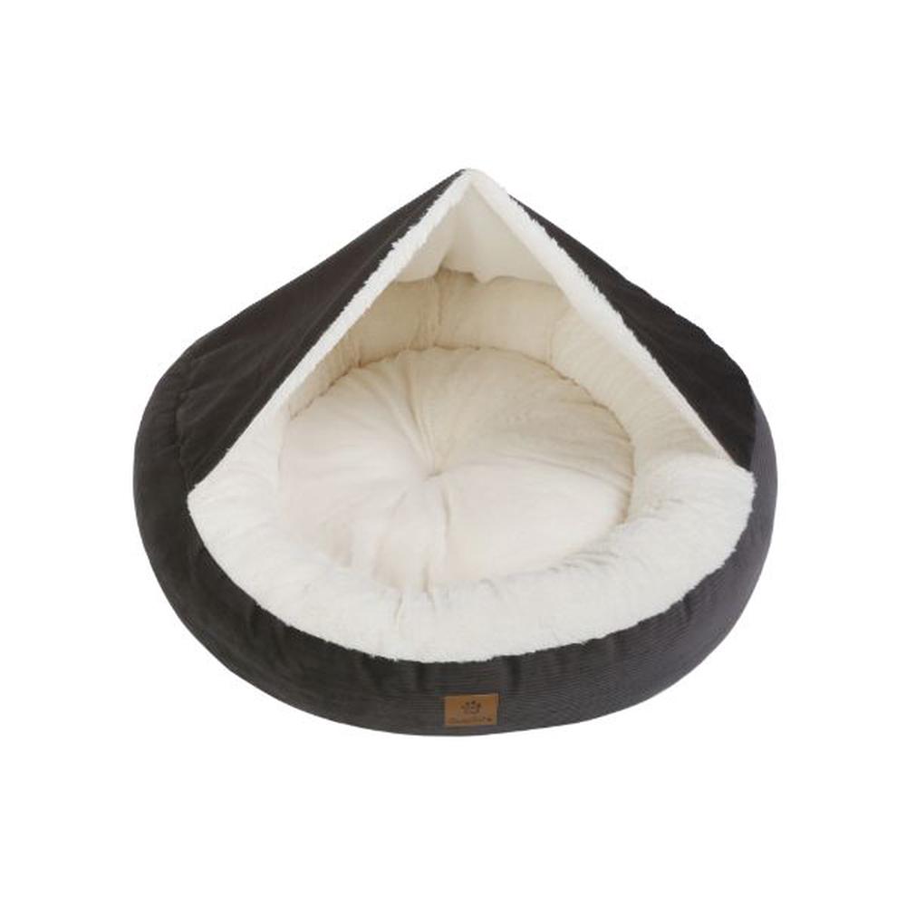 Hooded Corduroy Snookie Pet Nest (Charcoal), 9347563005921