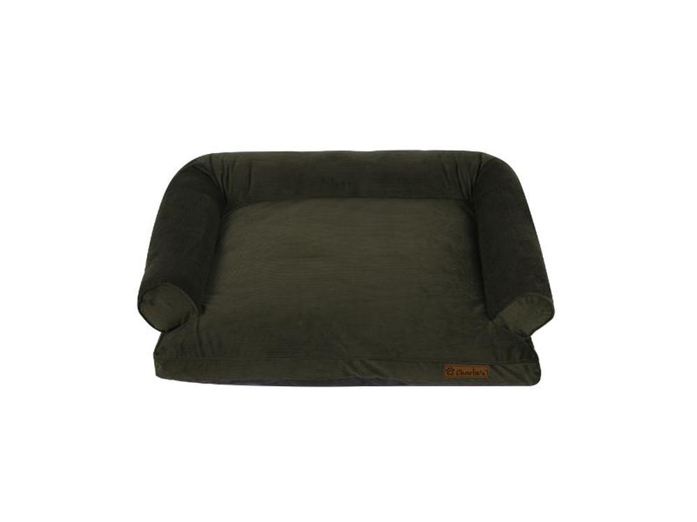 Charlie's Pet Corduroy Pet Sofa Bed (Green) - Large, 9347563006133
