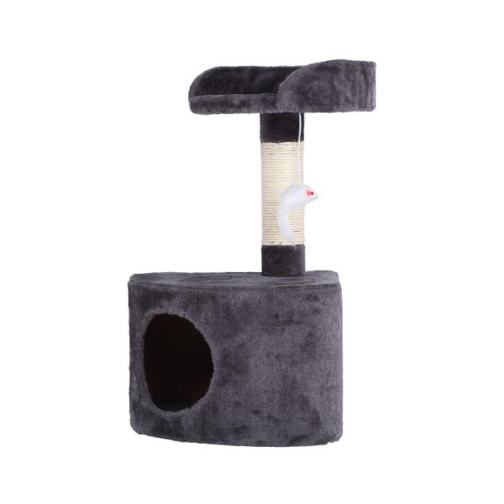 Charlie's Pet Cat Tree with Round House (Charcoal), 9347563006454