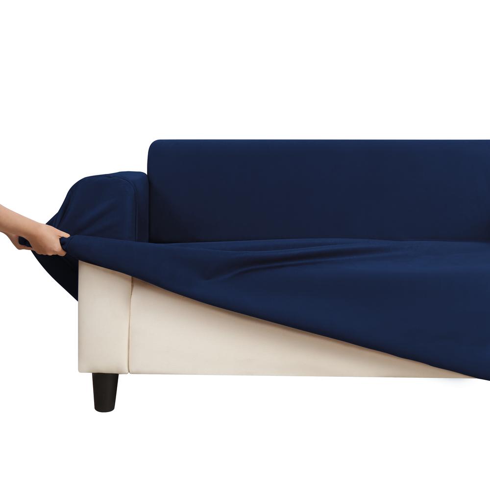 Suede Sofa Cover (Dark Blue), 9347563008502