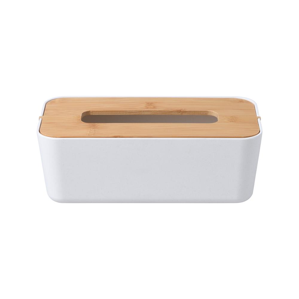 Natural Bamboo Tissue Box (White), 9347563008687