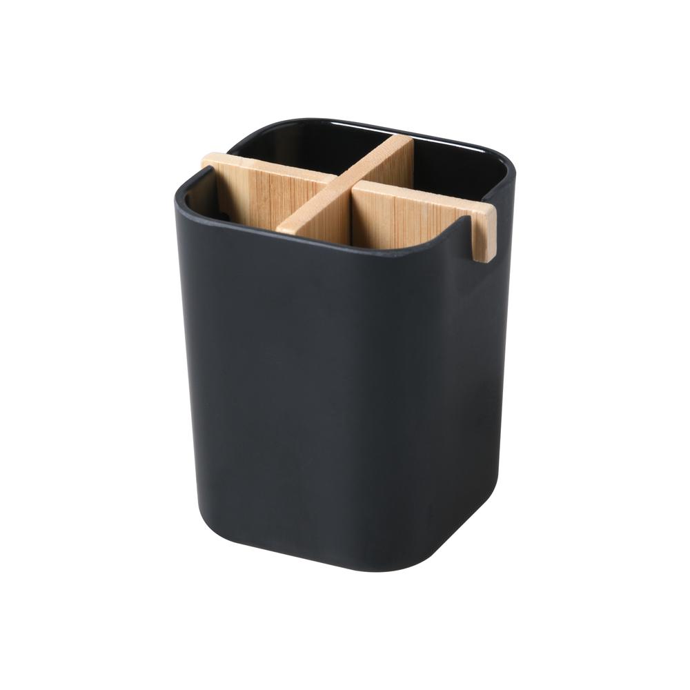 Bamboo Toothbrush Holder (Black), 9347563008717