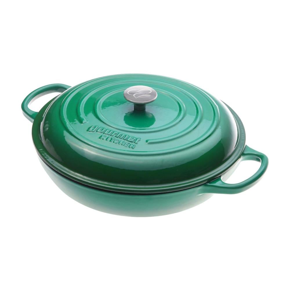 Cast Iron Shallow Casserole (Eden Green), 9347563009400