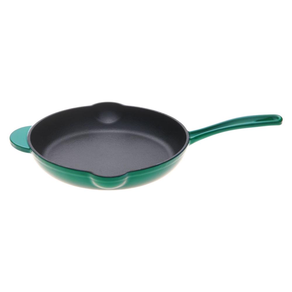 Gourmet Kitchen Cast Iron Fry Pan (Eden Green) - 26cm, 9347563009424