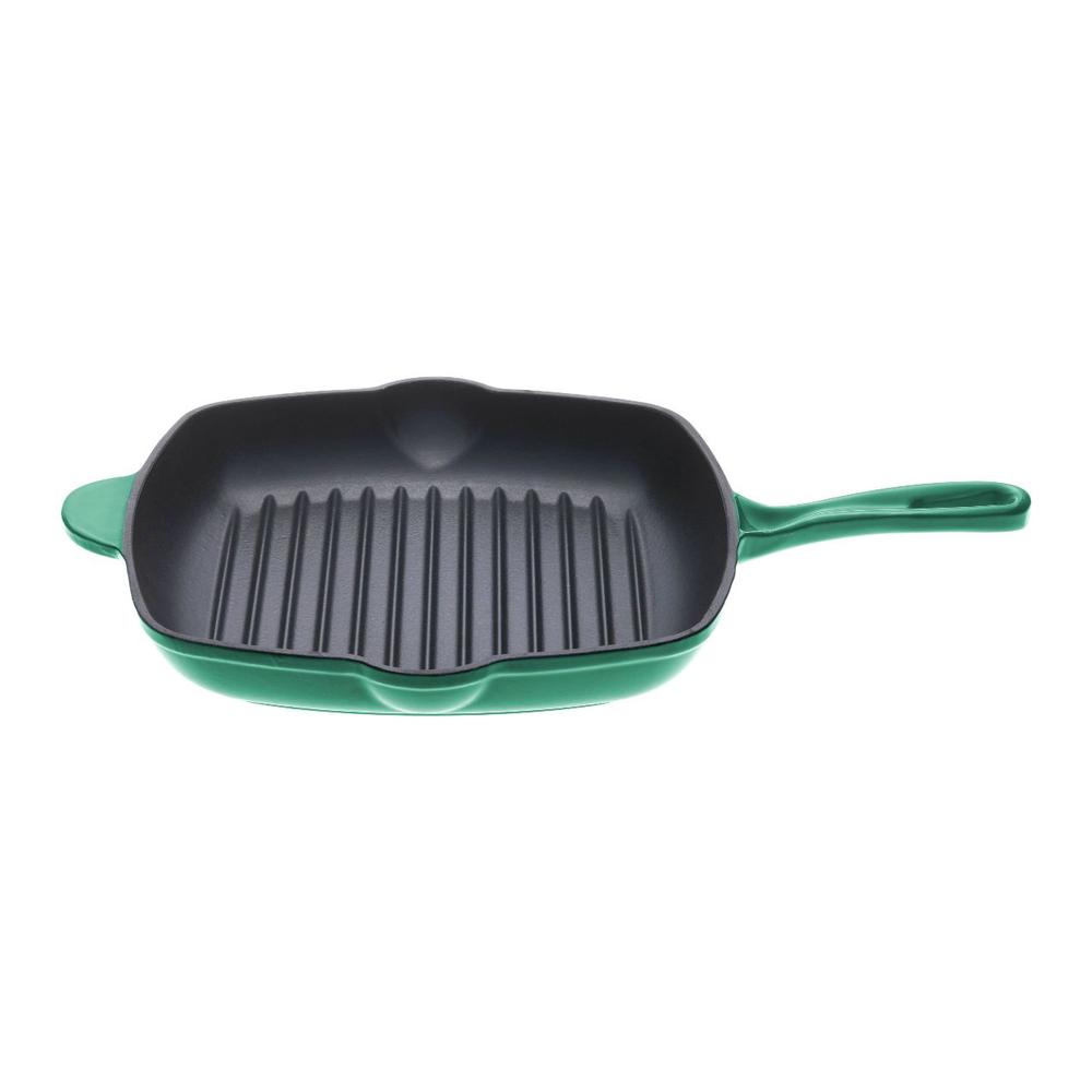 Cast Iron Square Grill Pan (Eden Green) - 28cm, 9347563009448