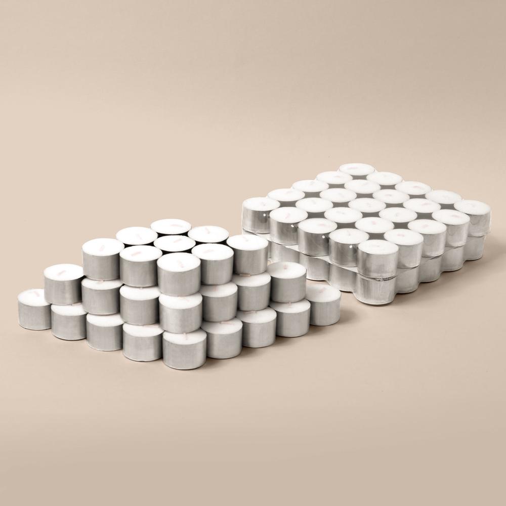 Cadence & Co Aluminum Cup Tealight Candle, Set of 100, 9347563009950