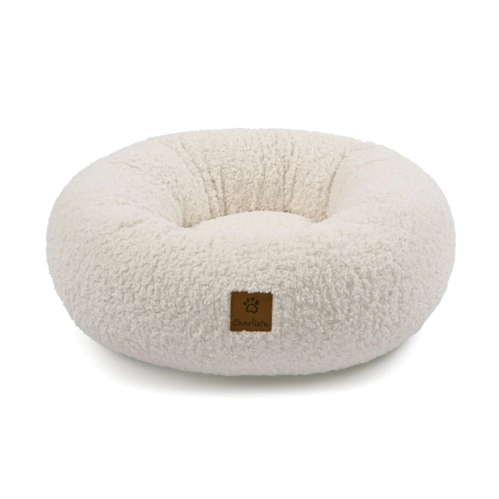 Charlie's Pet Boucle Style Teddy Fleece Round Donut Dog Bed (Cream) - Large by Charlie's Pet - ISBN: 9347563011885