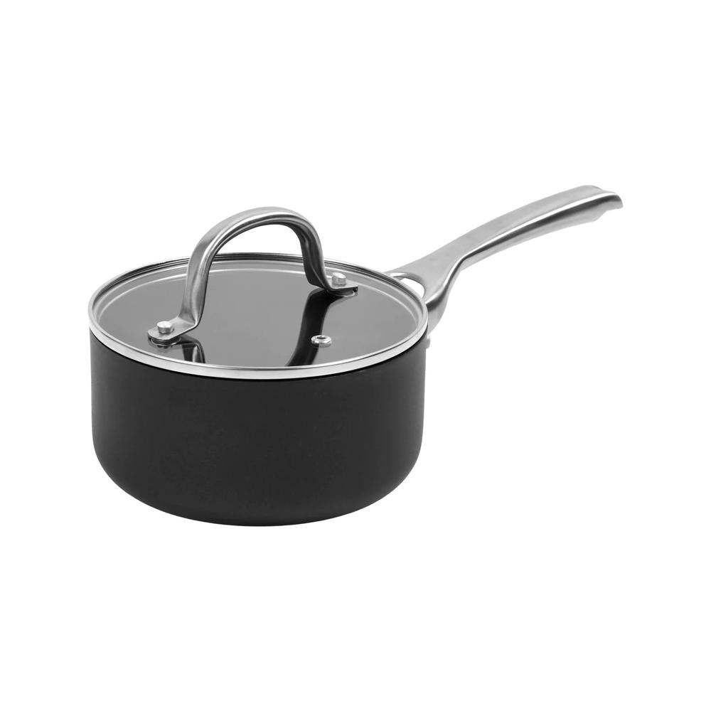Gourmet Kitchen Meteore Non-Stick Saucepan with Flat Lid - 16cm, 9347563012844