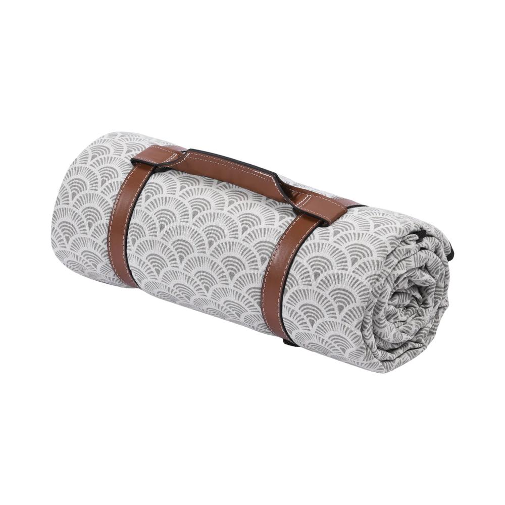 Ascot Waterproof Picnic Rug - Grey Shells, 9347563013209