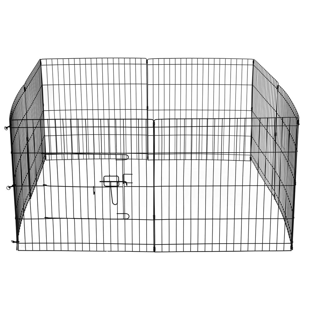 Charlie's Pet 8 Panel Essential Pet Playpen Enclosure (Black) - 61x61cm ... - Your Essential Dog Enclosure