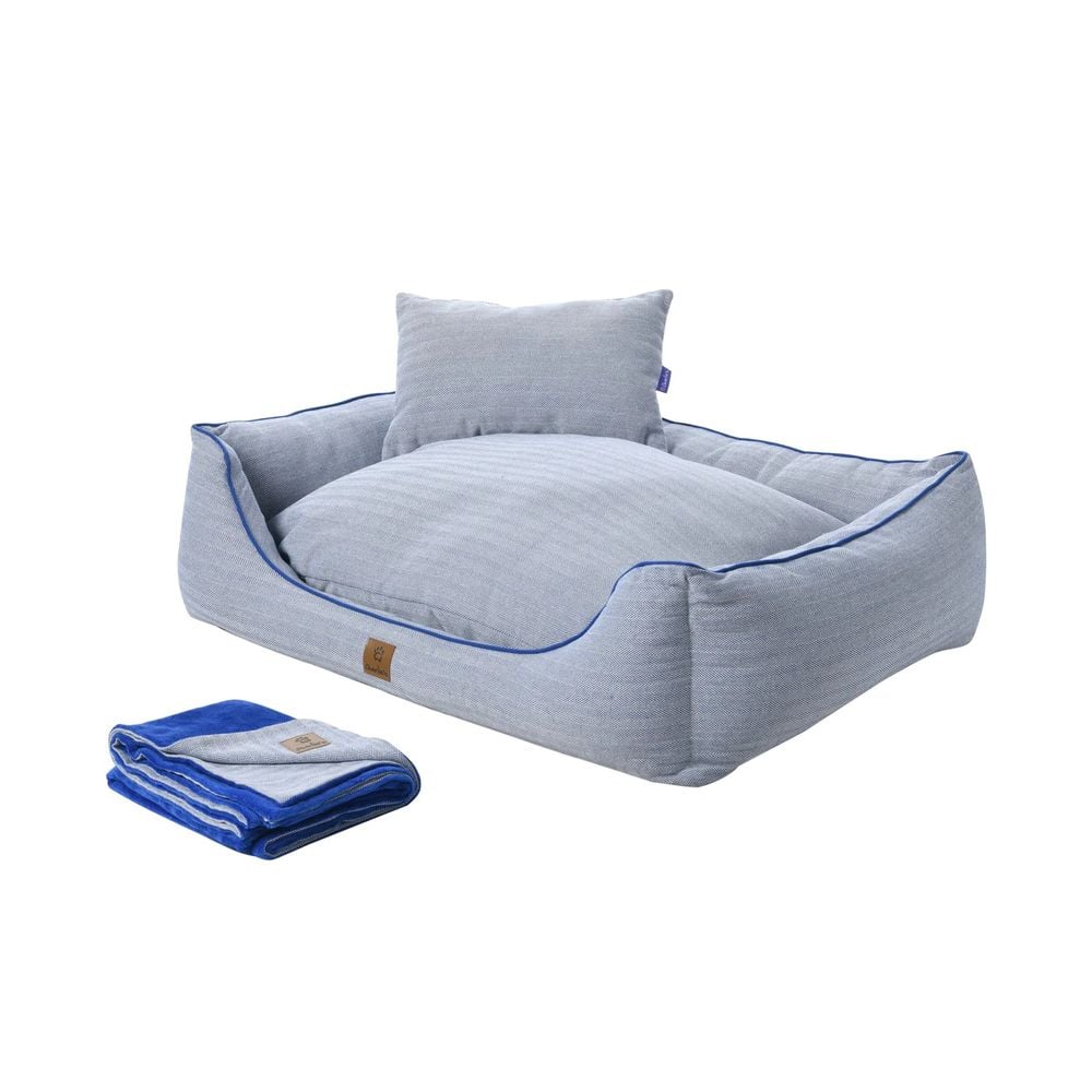 Charlie's Hampton Herringbone Dog Bed, 3 Piece (Blue) - Small by Charlie's - ISBN: 9347563013896