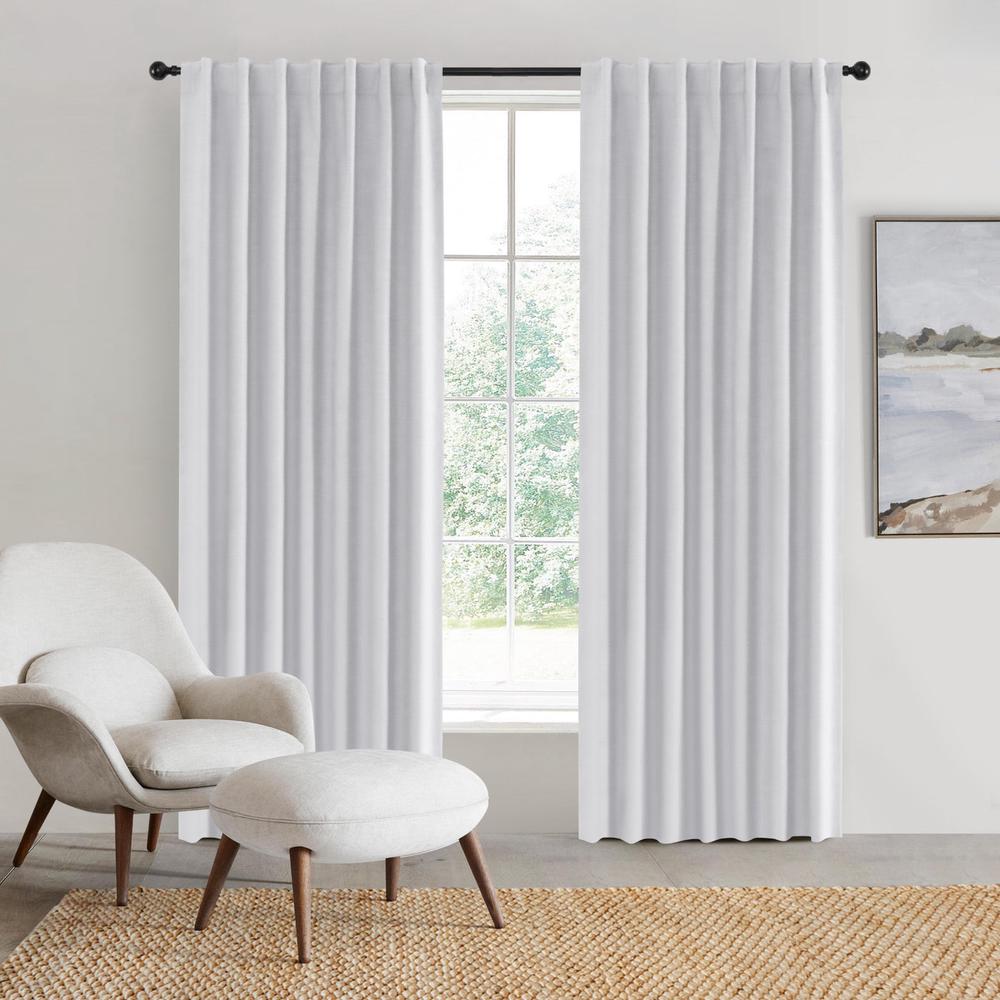 Sherwood 100% Blockout Concealed Tab Top Curtain, Pair (White) - 225x223cm, 9347563021068