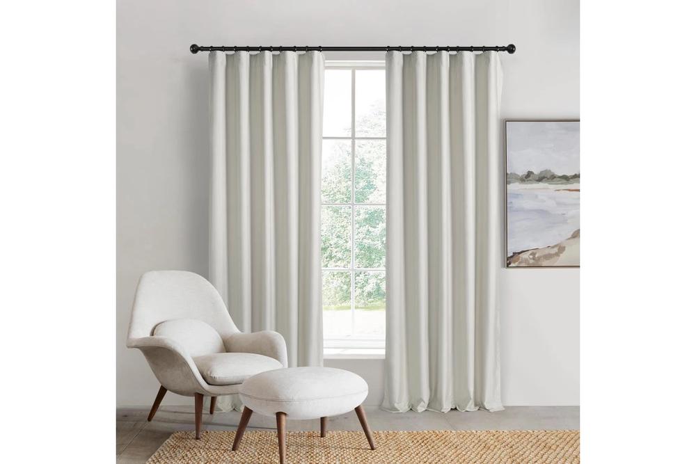 Sherwood Home Orlando Blockout Multi Header Curtain Pair (Mist) - 180x223cm, 9347563021693