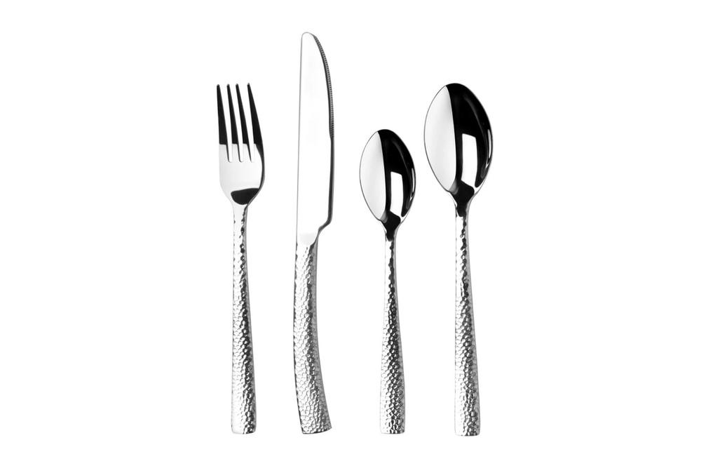 Sherwood Artisan Hammered Stainless Steel Cutlery Dinner Set, 24pc by Sherwood - ISBN: 9347563022041