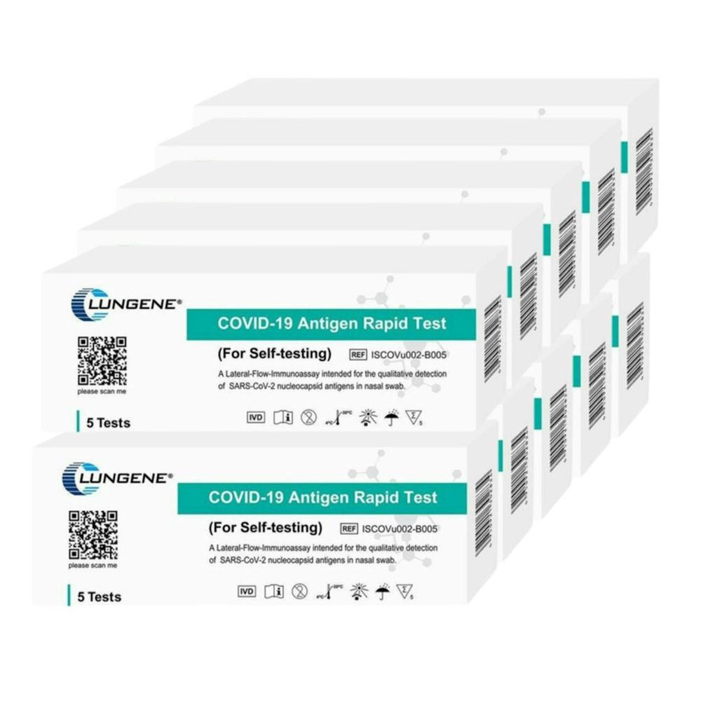 Clungene Covid-19 Rapid Antigen Self-Test Nasal Swab 50-Test Kit | Buy ...