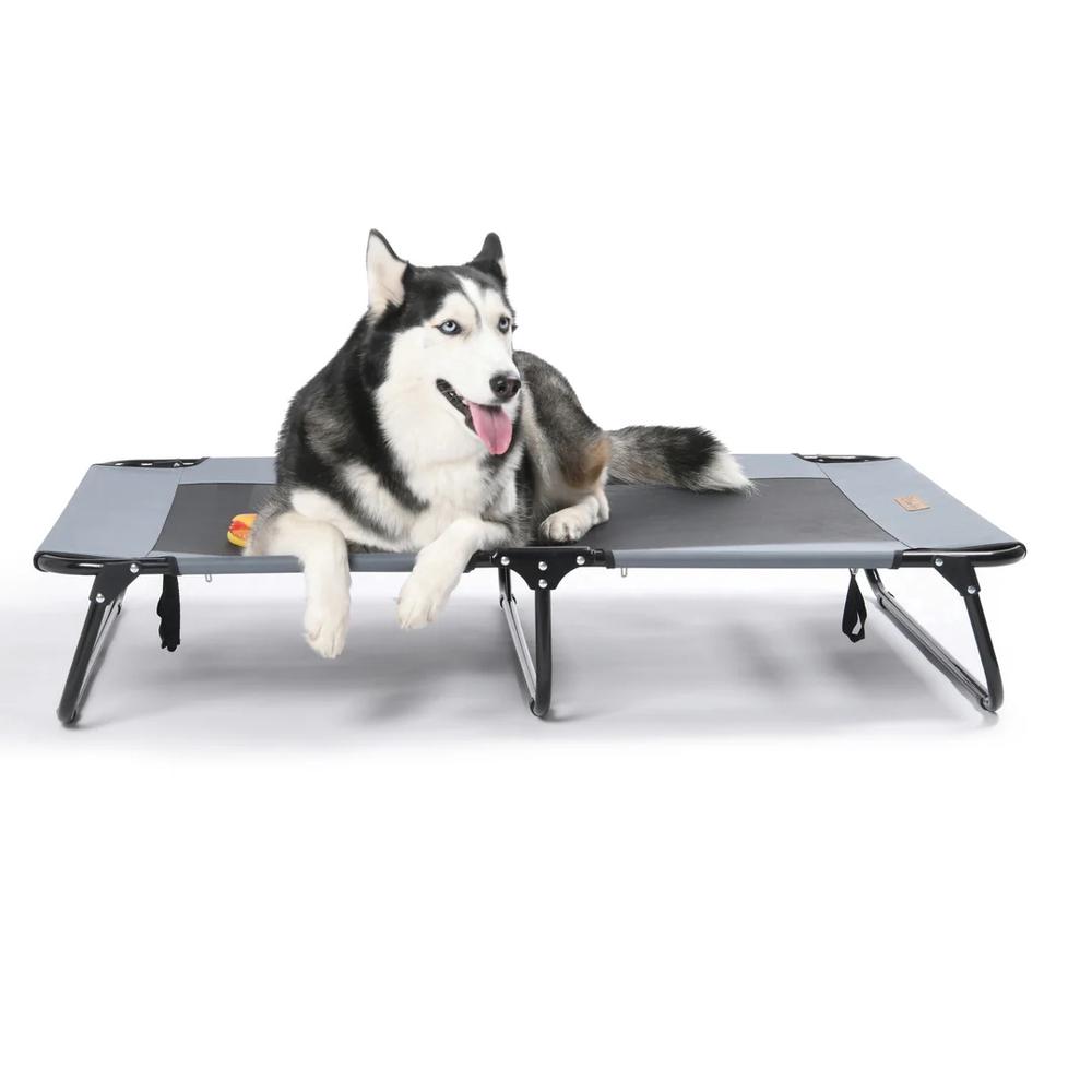 Adventure Foldable Travel Trampoline Dog Bed (Grey), 9347563026247
