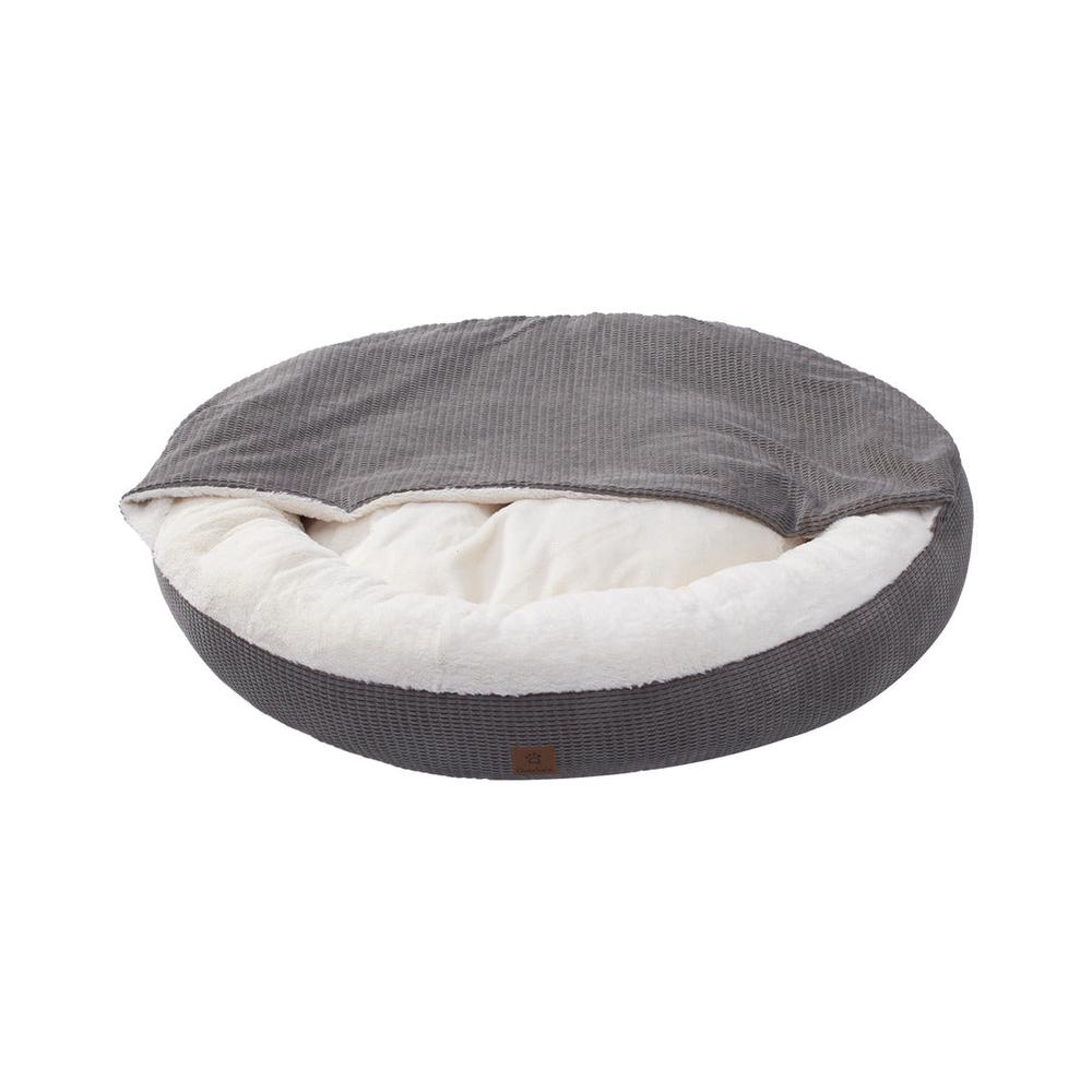 Charlie's Snookie Hooded Calming Dog Bed (Grey) - XL, 9347563026254
