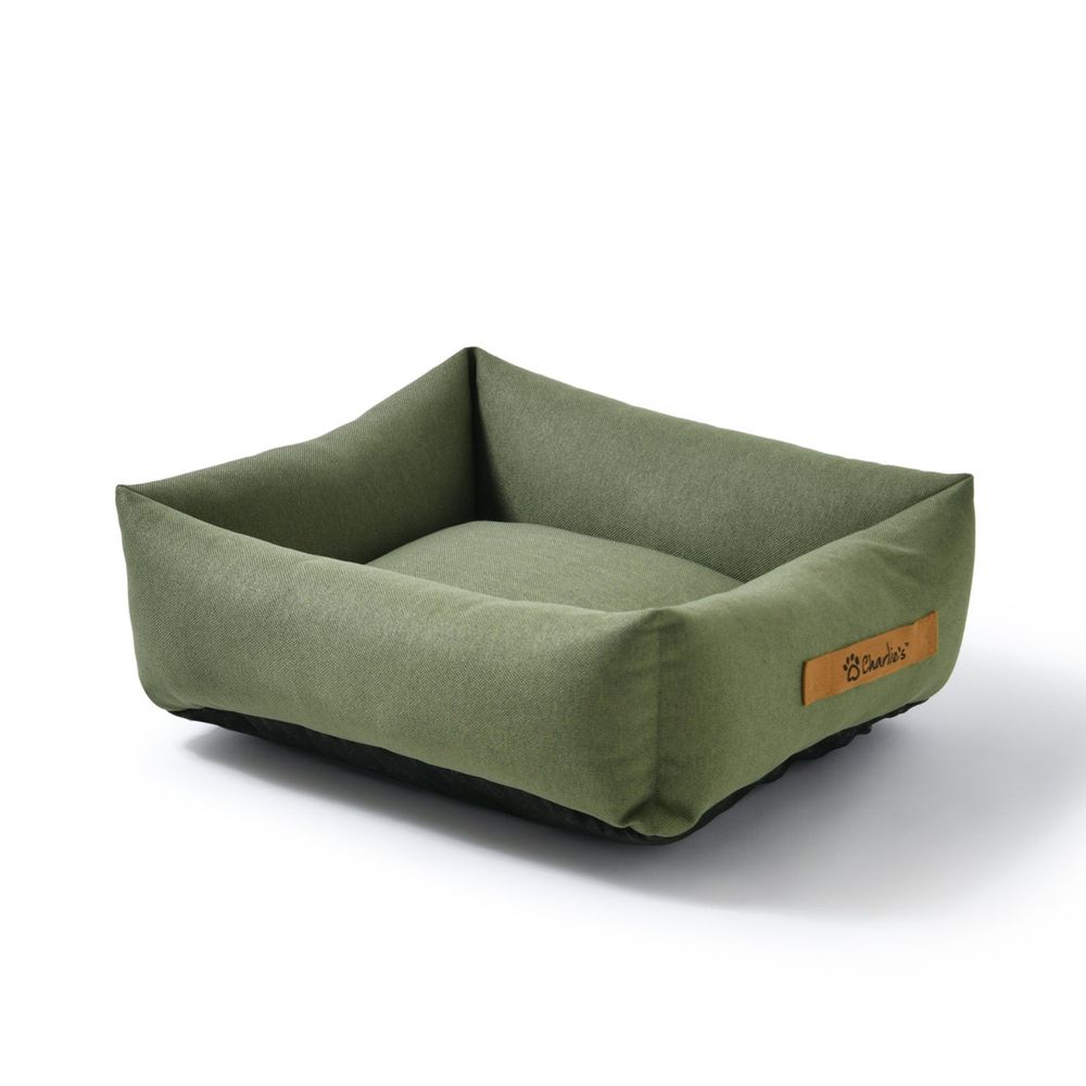 Charlie's Pet Brooksy Woven Dog Bed (Olive) - Small/65x55x20cm by Charlie's Pet - ISBN: 9347563027121