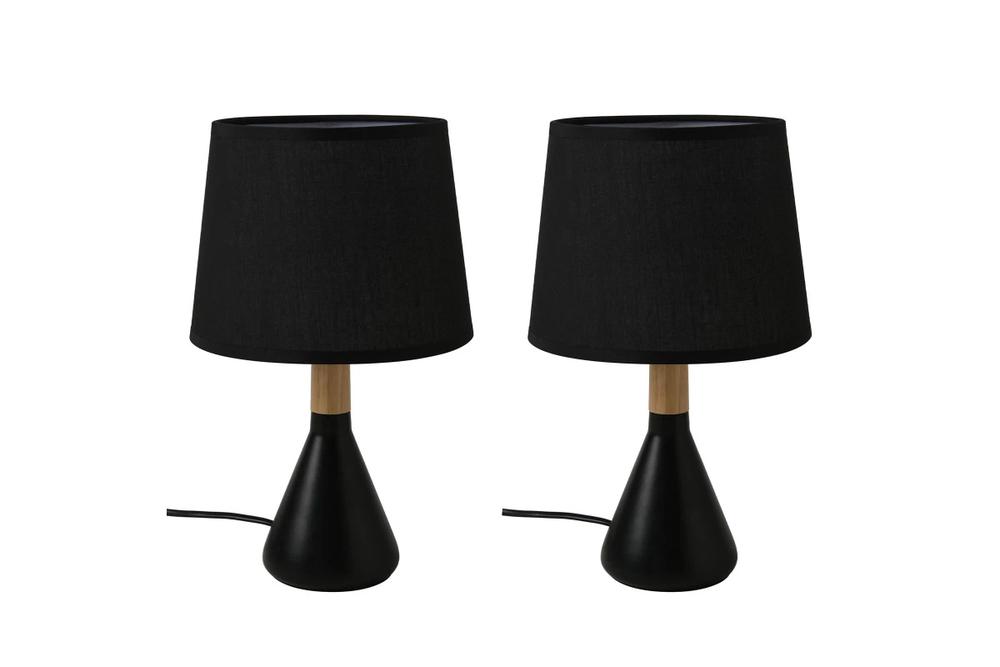 Sherwood Preston Table Lamp, Set of 2 (Black), 9347563029521